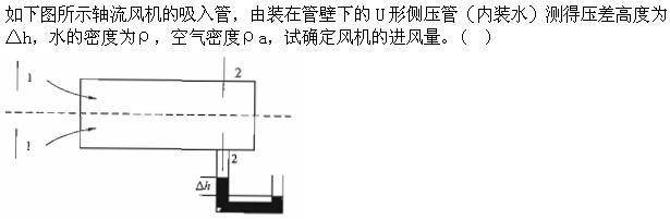 专业基础知识（暖通空调+动力）,章节练习,基础复习,工程流体力学及泵与风机