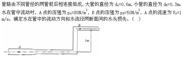 专业基础知识（暖通空调+动力）,章节练习,基础复习,工程流体力学及泵与风机