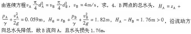 专业基础知识（暖通空调+动力）,章节练习,基础复习,工程流体力学及泵与风机