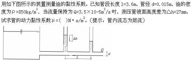 专业基础知识（暖通空调+动力）,章节练习,基础复习,工程流体力学及泵与风机