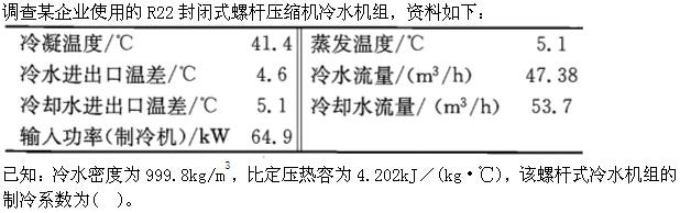 专业案例（暖通空调专业）,章节练习,暖通空调专业案例