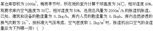 专业案例（暖通空调专业）,章节练习,暖通空调专业案例