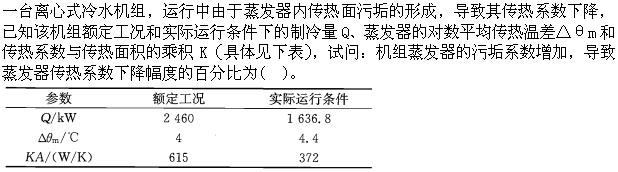 专业案例（暖通空调专业）,章节练习,专业案例（暖通空调专业）