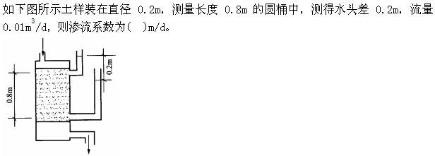 基础知识,章节练习,工程科学基础流体力学