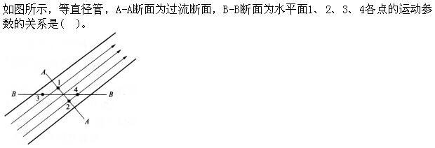 专业基础知识（给排水）,章节练习,水力学