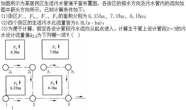 专业案例（给排水）,章节练习,专业案例（给排水）