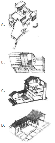 建筑设计,章节练习,中国古代建筑史,精选习题