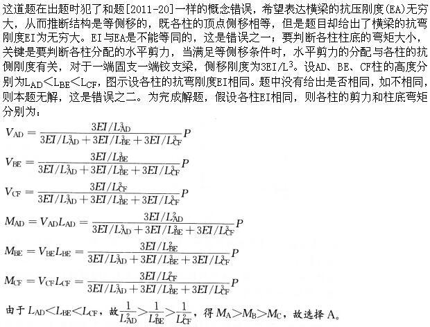 建筑结构,章节练习,建筑力学