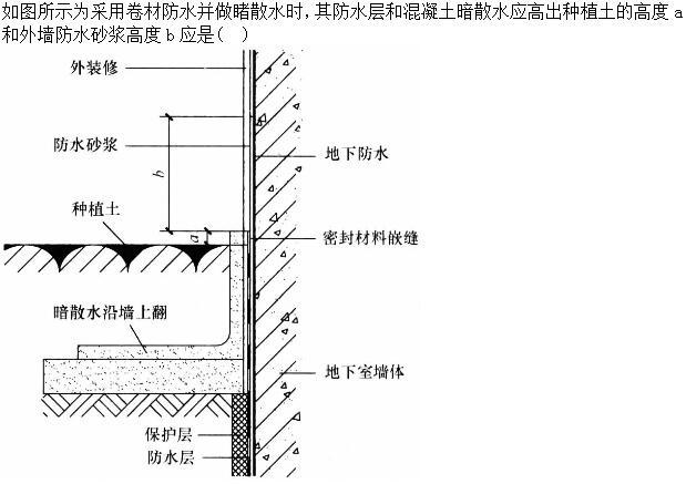 建筑材料与构造,章节练习,建筑构造