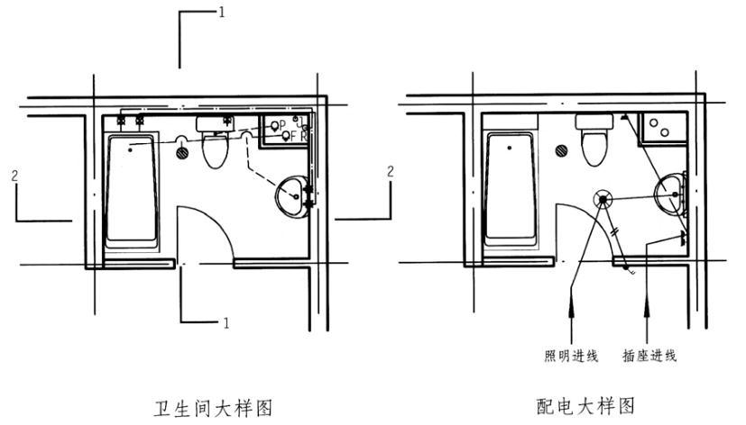 建筑技术设计作图题,章节练习,基础复习,综合练习