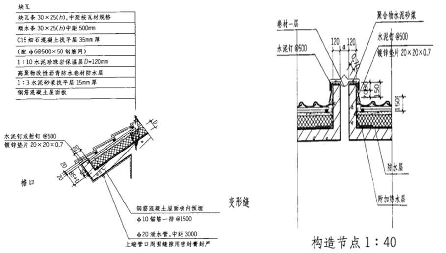 建筑技术设计作图题,章节练习,基础复习,综合练习