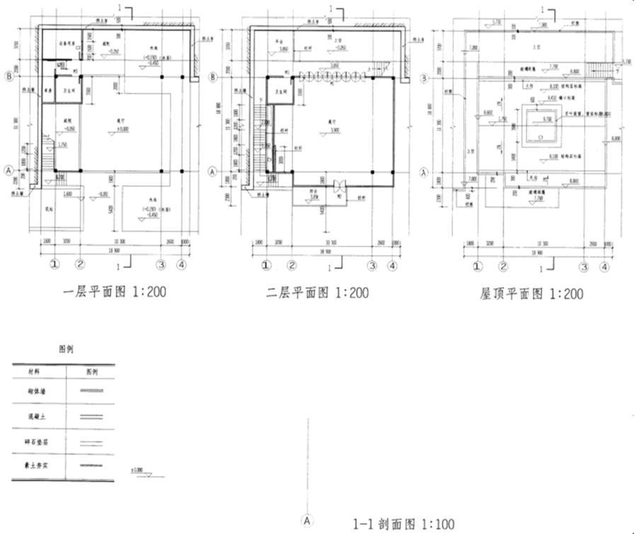 建筑技术设计作图题,章节练习,基础复习,精选试题