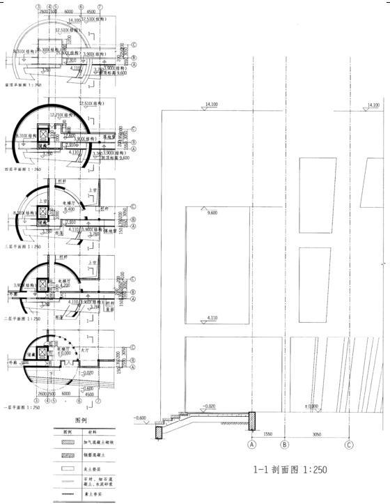 建筑技术设计作图题,章节练习,基础复习,精选试题