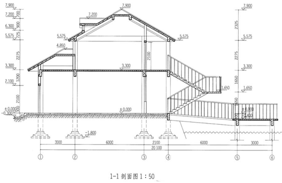 建筑技术设计作图题,章节练习,基础复习,精选试题