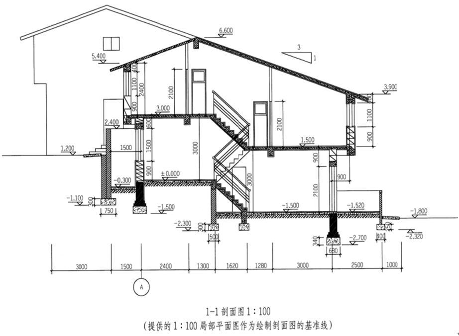 建筑技术设计作图题,预测试卷,一级建筑师建筑设计（作图题）预测试卷1