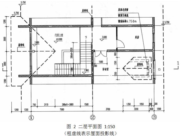 建筑技术设计作图题,预测试卷,一级建筑师建筑设计（作图题）预测试卷3