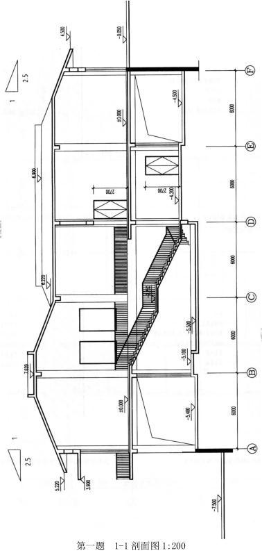 建筑技术设计作图题,章节练习,建筑技术设计真题