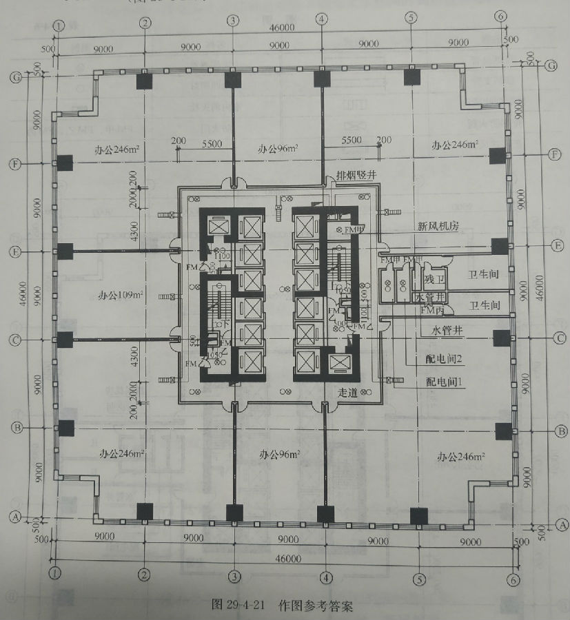 建筑技术设计作图题,章节练习,建筑技术设计作图