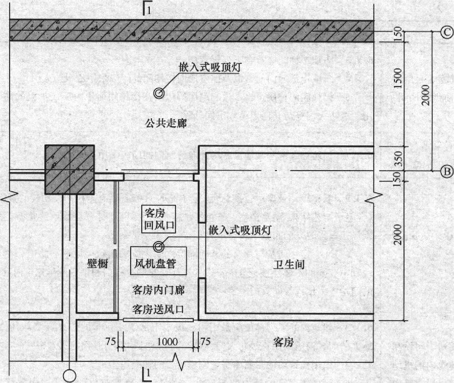 建筑技术设计作图题,章节练习,建筑技术设计作图