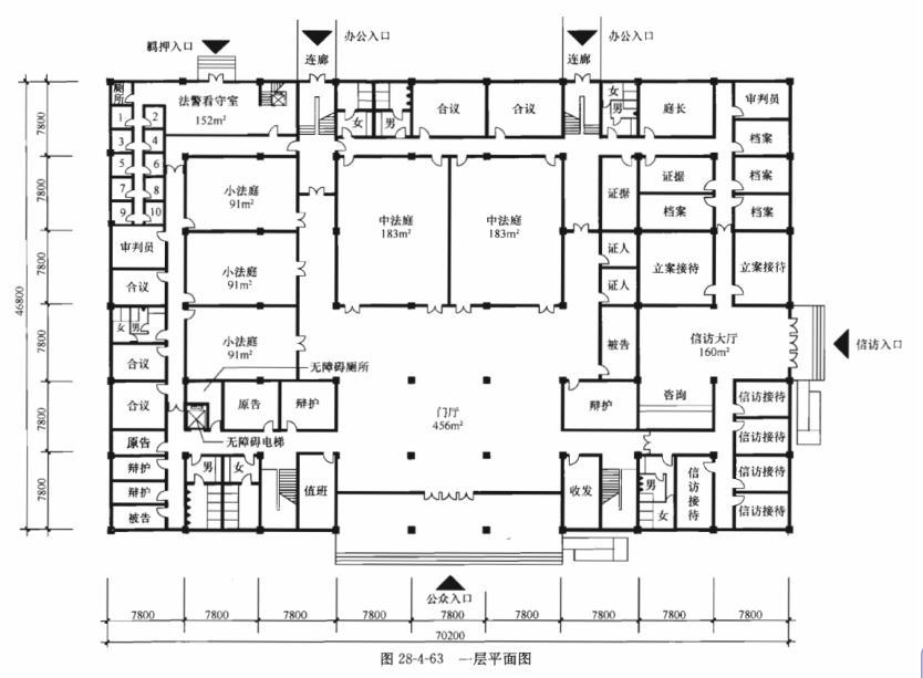 建筑方案设计作图题,章节练习,基础复习,综合练习