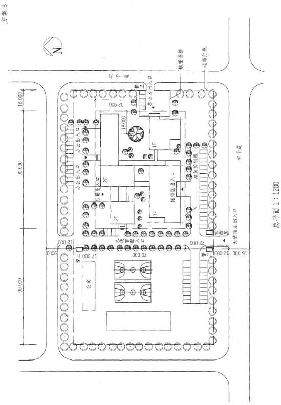 建筑方案设计作图题,预测试卷,一级建筑师建筑方案设计（作图题）预测试卷3