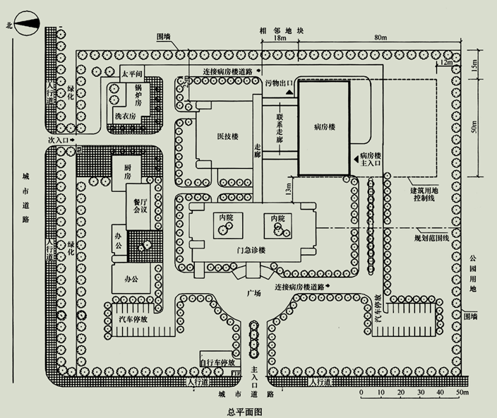 建筑方案设计作图题,章节练习,建筑方案设计作图