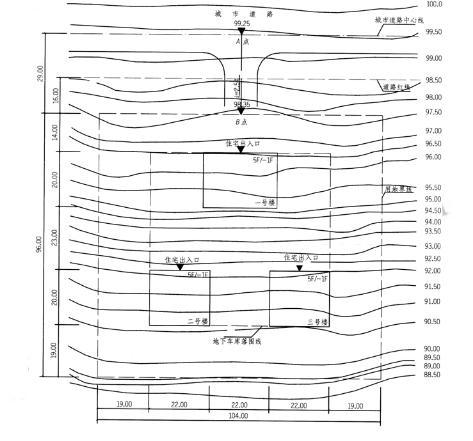 场地设计作图题,预测试卷,一级建筑师场地设计（作图题）预测试卷2