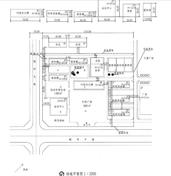 场地设计作图题,历年真题,一级建筑师场地设计（作图题）真题精选