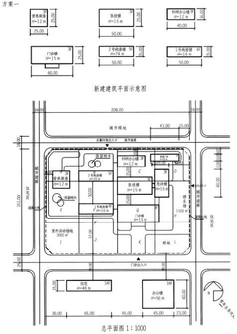 场地设计作图题,历年真题,一级建筑师场地设计（作图题）真题精选