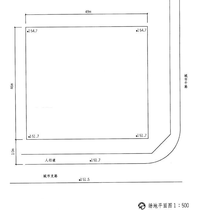 场地设计作图题,章节练习,基础复习,综合练习