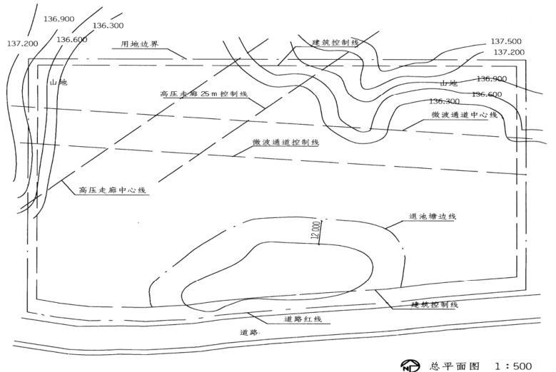 场地与建筑设计作图题,章节练习,基础复习,精选试题