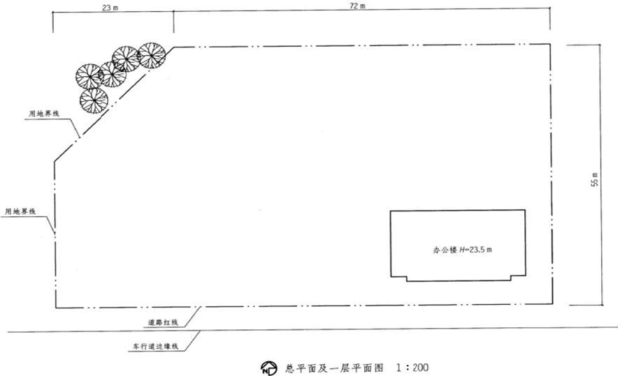 场地与建筑设计作图题,章节练习,基础复习,精选试题