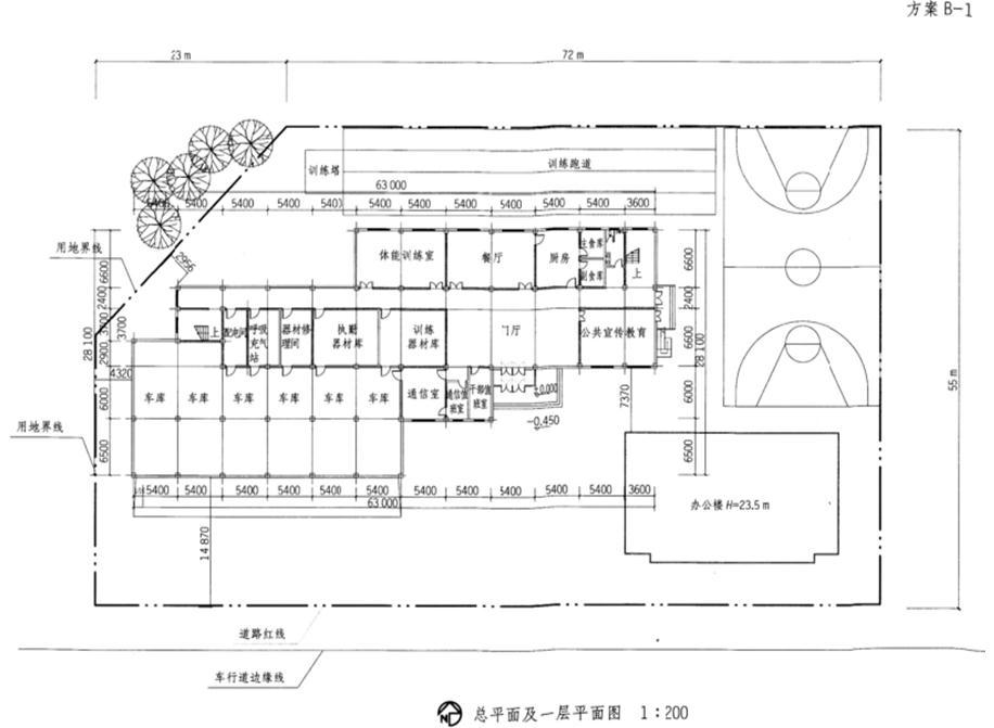 场地与建筑设计作图题,章节练习,基础复习,精选试题