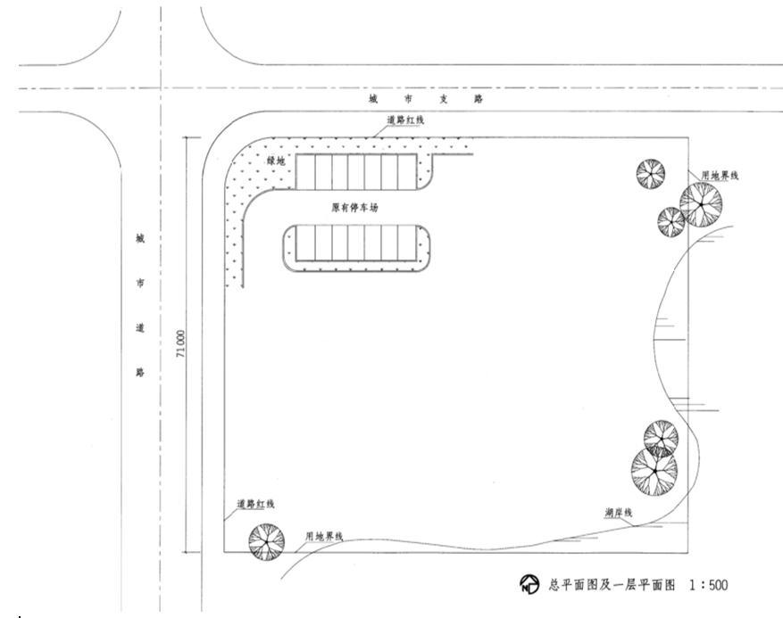 场地与建筑设计作图题,章节练习,基础复习,精选试题