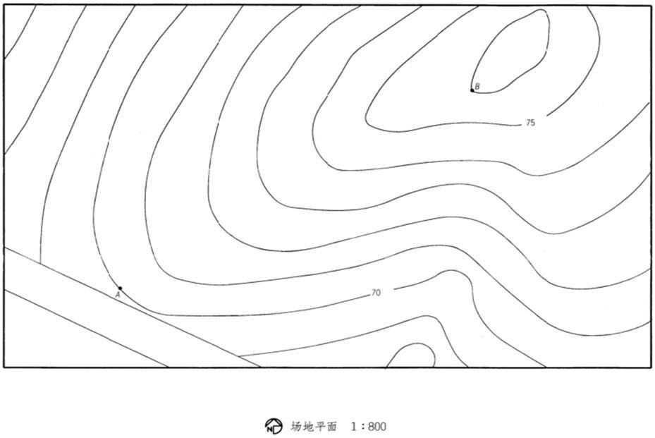 场地与建筑设计作图题,章节练习,基础复习,精选试题