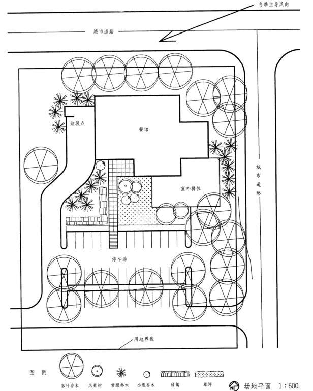 场地与建筑设计作图题,章节练习,基础复习,精选试题