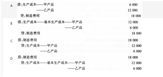 财务会计类,真题专项训练,成本与管理会计