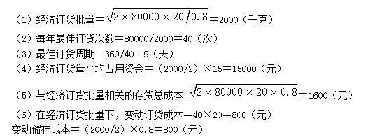 财务会计类,章节练习,财务管理