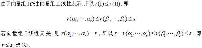 军队文职数学一,真题专项训练,线性代数2