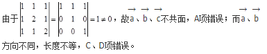 军队文职数学2,章节精选,高等数学,向量代数和空间解析几何