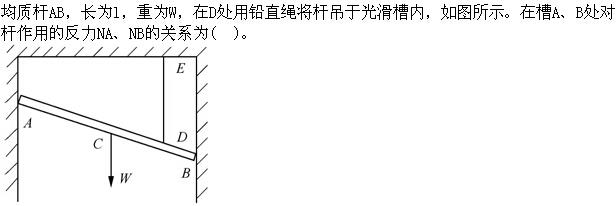 军队文职物理,章节练习,文职物理理论力学