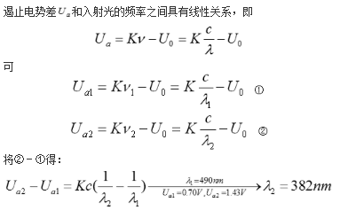 军队文职物理,章节练习,内部冲刺,量子物理基础