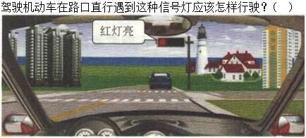 军队文职司机岗,章节练习,军队文职司机岗道路交通信号及其含义
