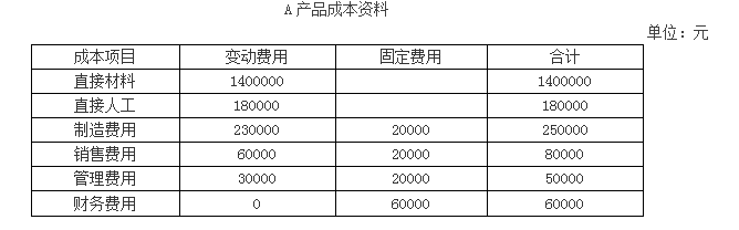 高级会计实务,章节练习,企业成本管理