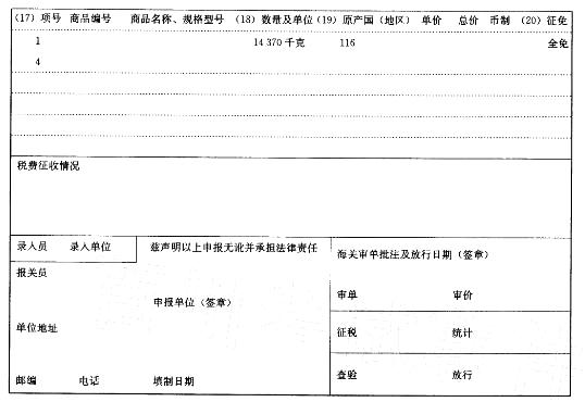 报关员业务水平考试,历年真题,《报关员》考试真题精选6