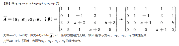 数学一,章节练习,线性代数部分