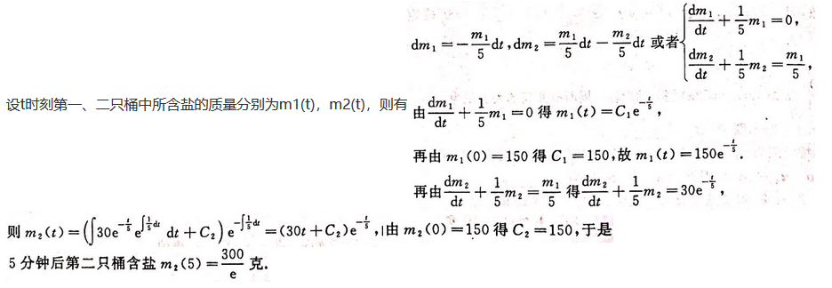 数学二,模拟考试,全国硕士研究生入学考试《数学2》模拟试卷1